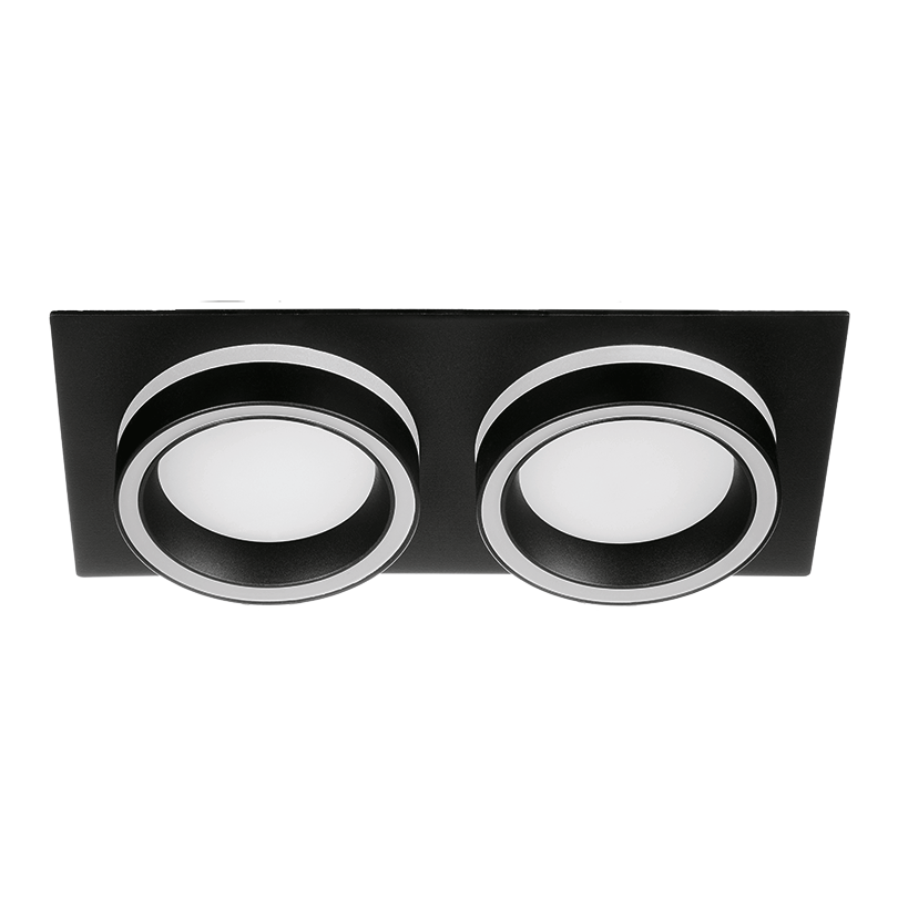 Светильник WOLTA WDL-GX53/06BL-02 под лампу GX53 Черный LUCE
