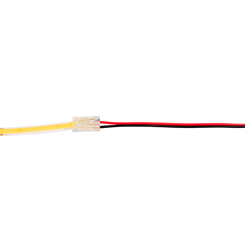 Коннектор WOLTA WLS-2PIN-COB-8MM-1 выводной для ленты COB шириной 8мм, провод 10см, комплект 3шт.