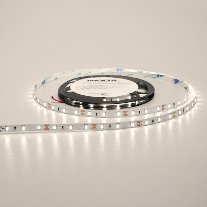 Светодиодная лента WOLTA WLS2835-6W/3000/12H60-01 SMD2835 6Вт 3000К 12В IP20 60 led/m