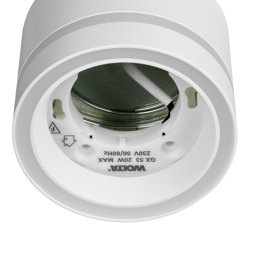 Трековый светильник WOLTA WTL-GX53/06W под лампу GX53 Белый LUCE