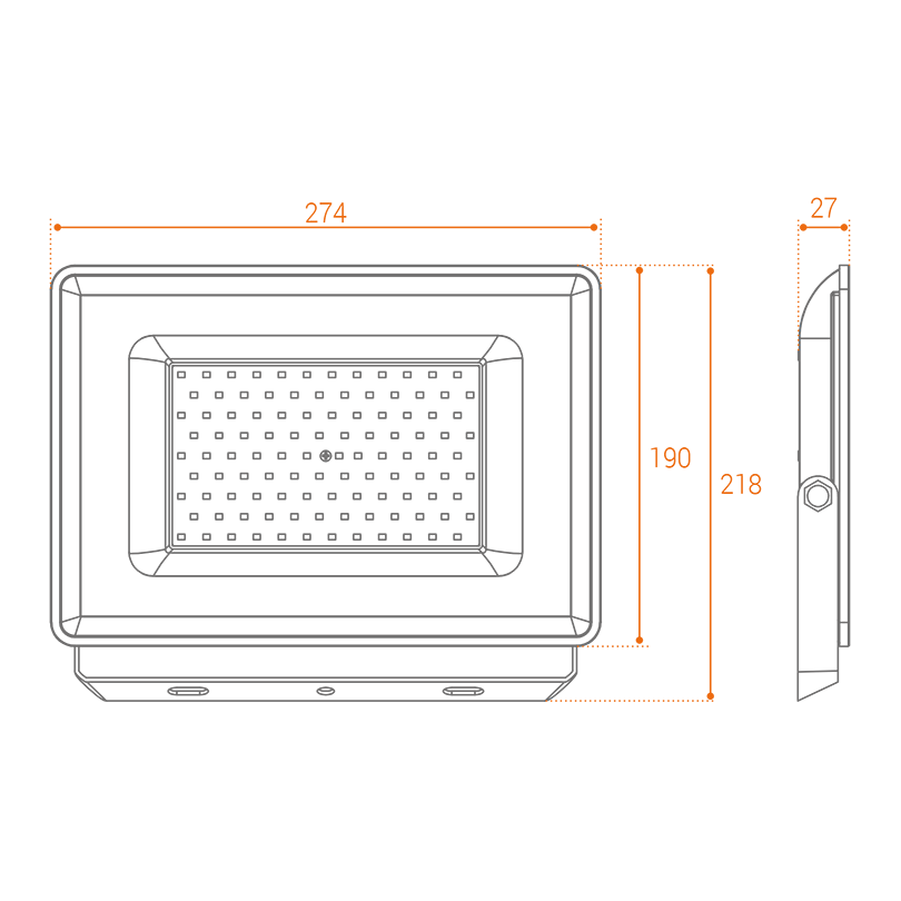 Светодиодный прожектор WOLTA WFL-100W/06 100Вт 5700К IP65