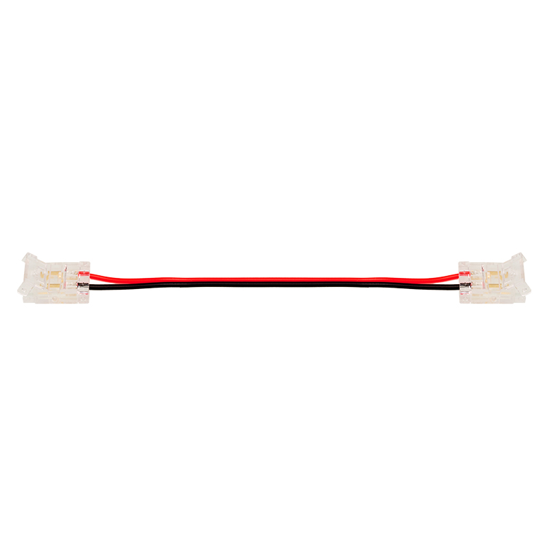 Коннектор WOLTA WLS-2PIN-10MM-MONO-2 выводной/последовательный для стабилизированной одноцветной SMD ленты 48В 120лед/м шириной 10мм, комплект 3 шт.