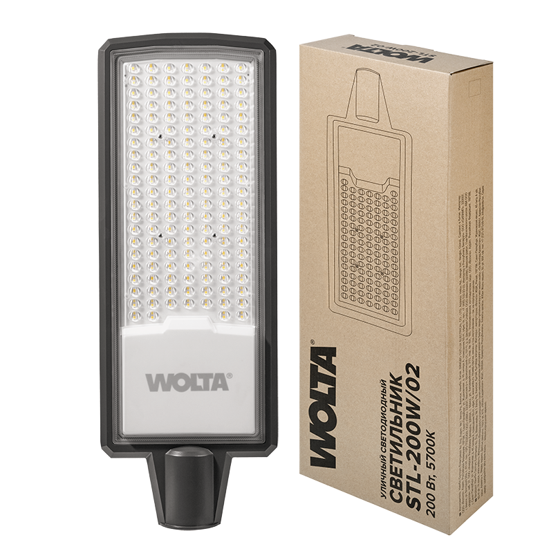 Уличный светильник WOLTA STL-200W/02 200Вт 5700К IP65 20000лм