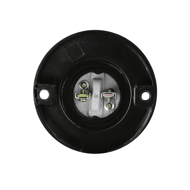 Патрон WOLTA WLH-014 E27 настенный наклонный, карболитовый, цвет черный