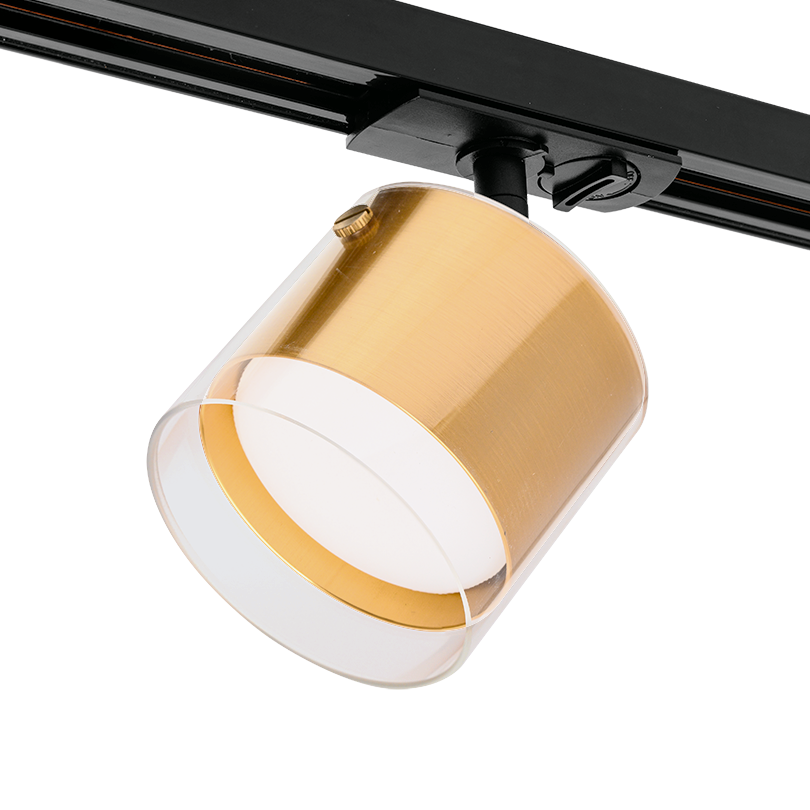 Трековый светильник WOLTA WTL-GX53/07G под лампу GX53 Золотой ORO