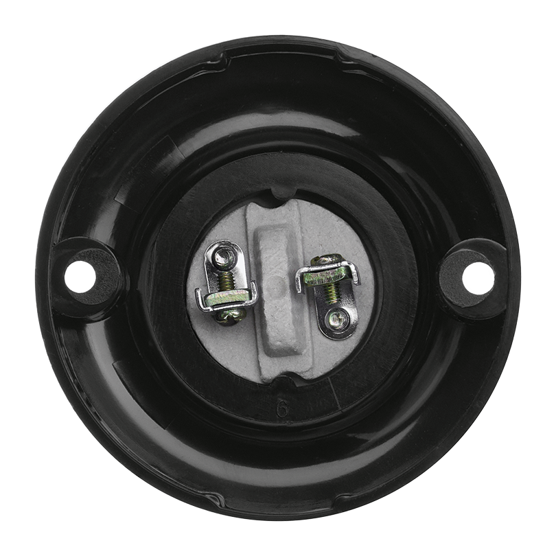 Патрон WOLTA WLH-015 E27 потолочный прямой, карболитовый, черный