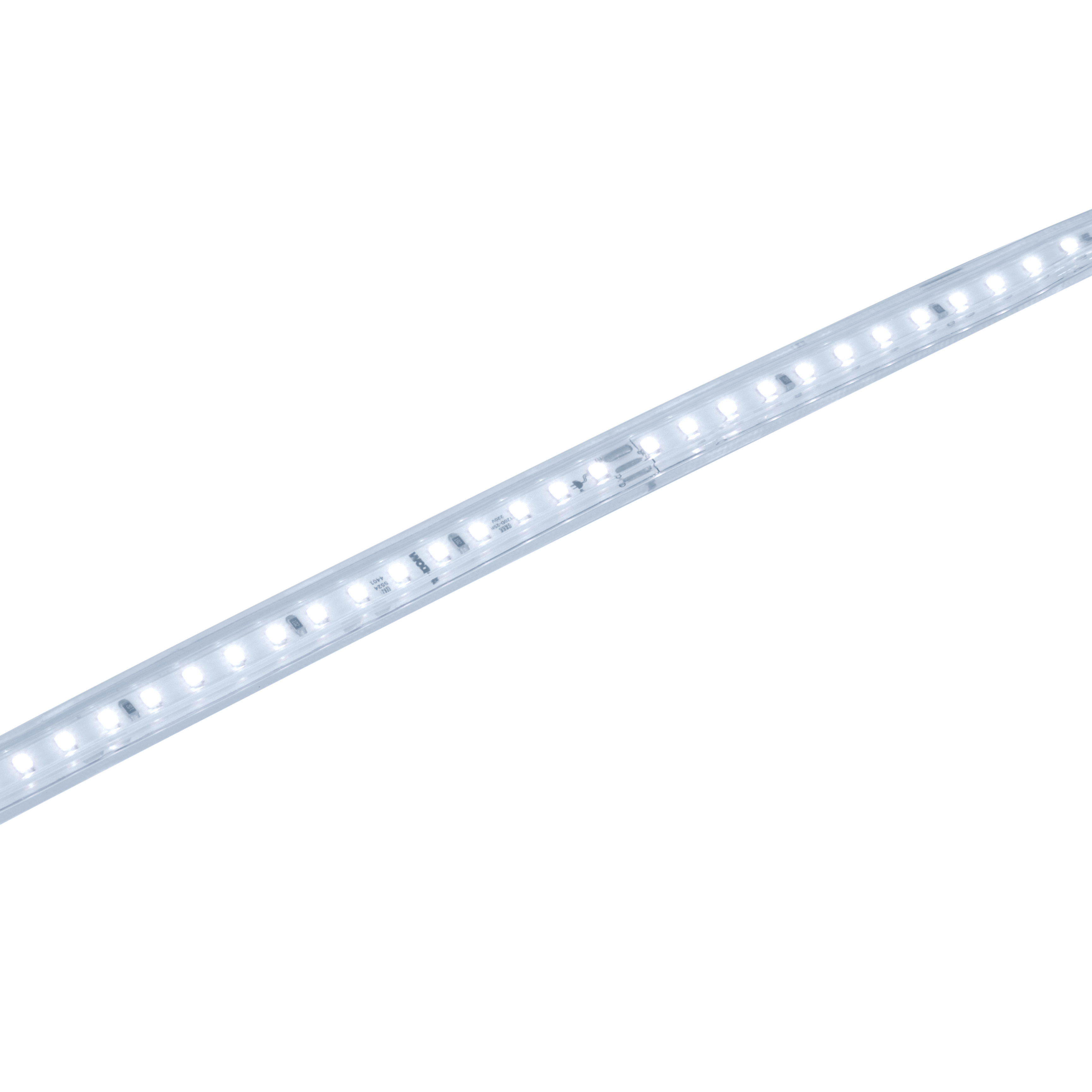 Светодиодная лента герметичная WOLTA WLS-220V-2835-10W/6500/S120 220В SMD2835 120led/м 10Вт/м 750лм/м 6500К IP65. Бобина 50 м., в комплекте: сетевой шнур, 2 заглушки, 2 коннектора, 2 фикс. клипсы.