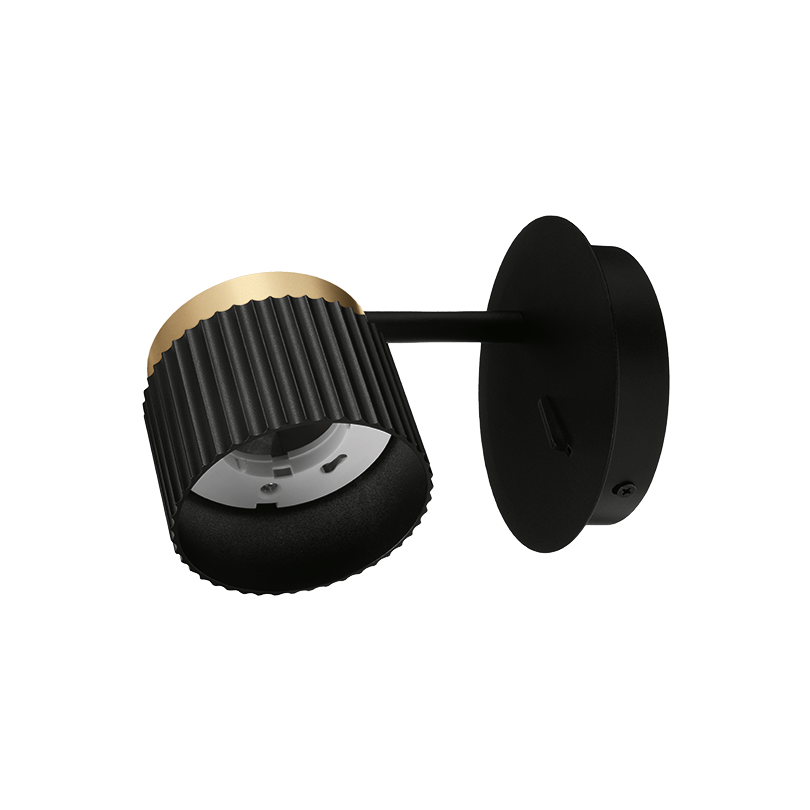 Светильник WOLTA WSL-GX53/W19BG под лампу GX53 Черный / Золотой MUSE