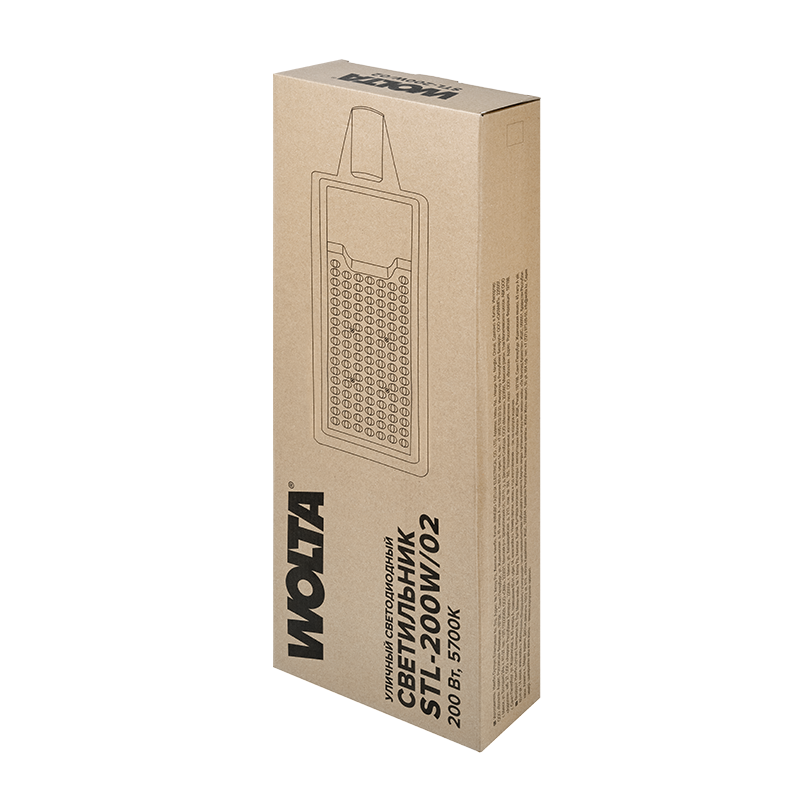 Уличный светильник WOLTA STL-200W/02 200Вт 5700К IP65 20000лм