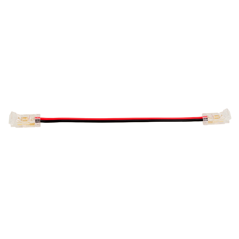 Коннектор WOLTA WLS-2PIN-5MM-MONO-2 выводной/последовательный для одноцветной SMD ленты шириной 5мм, провод 10см, комплект 3шт.