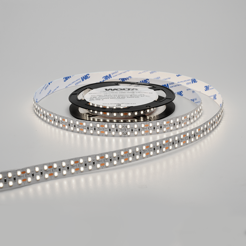 Светодиодная лента WOLTA WLS2835-24W/4000/24H240-02 SMD2835 24Вт 4000K IP20 240 led/m двухрядная